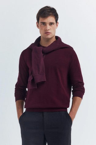 Pleten pamučni pulover