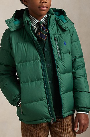 Vodoodbojna jakna punjena paperjem od ripstop tkanine s kapuljačom