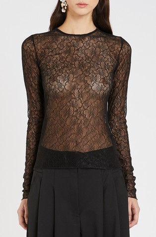 Rastezljiva majica od čipke