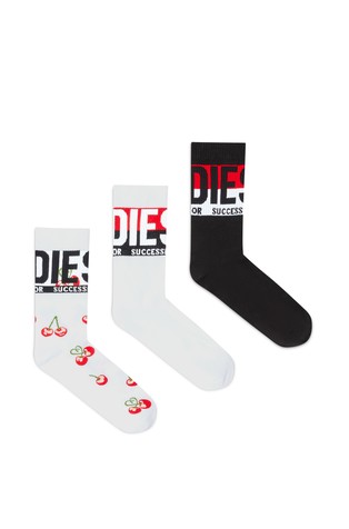 Paket od 3 para logo čarapa od mješavine pamuka