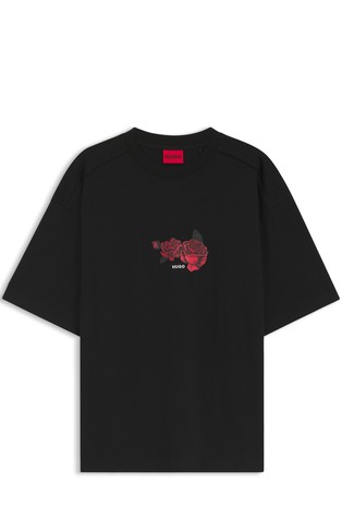 Oversized fit pamučna majica kratkih rukava s otiskom