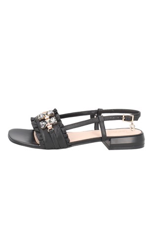 Kyoto kožne sandale s ukrasnim kamenima