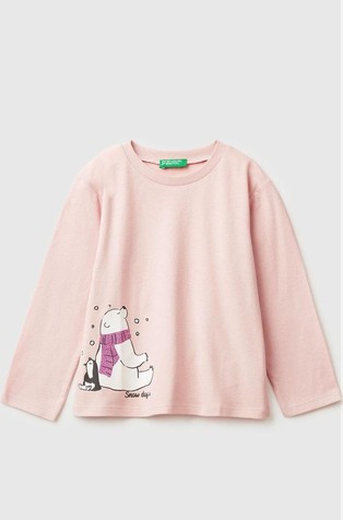 Majica dugih rukava sa svjetlucavim otiskom