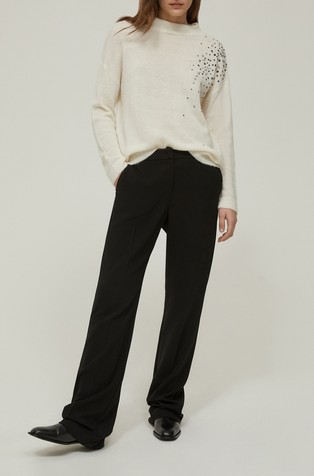 Regular fit rastezljive hlače