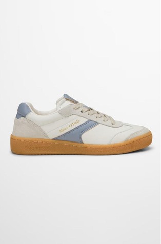 Sleather sneakers with contrast details