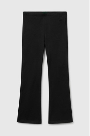 Flared leggings in stretch cotton