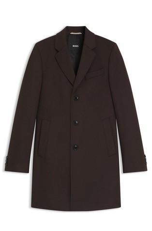 Slim fit kaput od reciklirane vune i kašmira