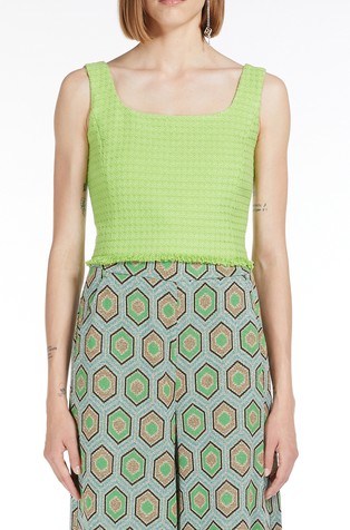 Cropped pleten top od tvida