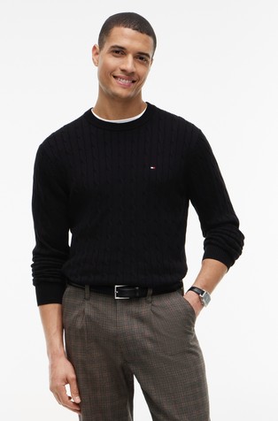 Cable knit relaxed fit jumper