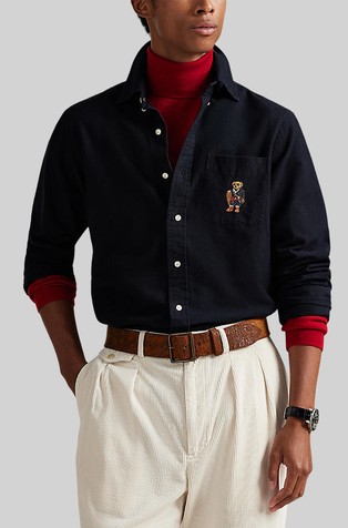 Polo Bear custom fit pamučna košulja