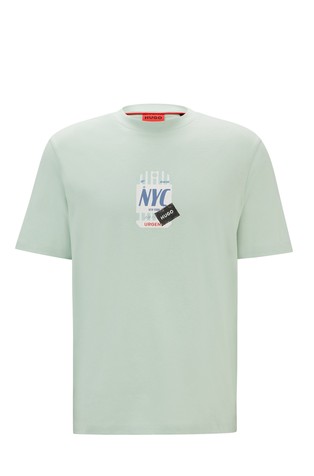 Pamučna majica s otiskom oznake za putnu torbu