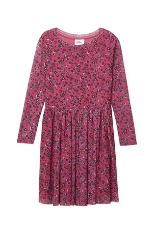 Mrežasta haljina s cvjetnim uzorkom