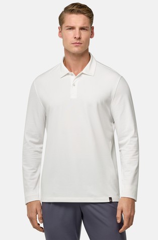 S.Cafè® polo majica dugih rukava od piké tkanine