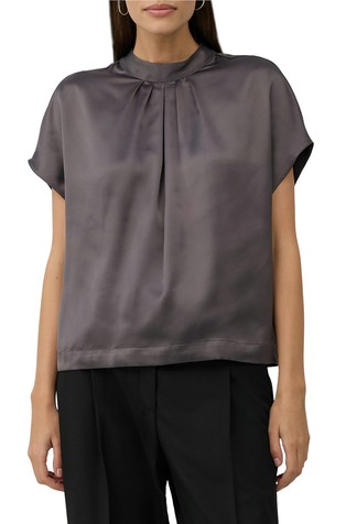 Loose fit lepršava satenska bluza