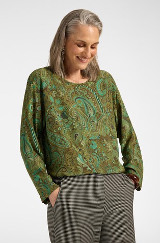 Viskozna bluza s paisley uzorkom