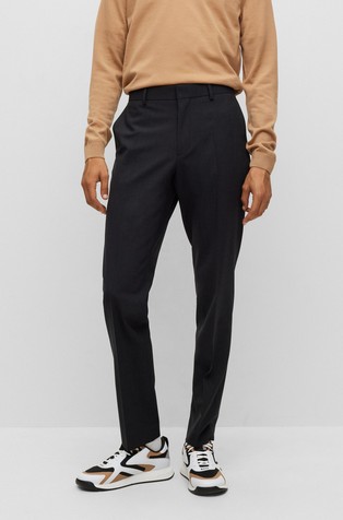 Regular fit hlače od djevičanske vune