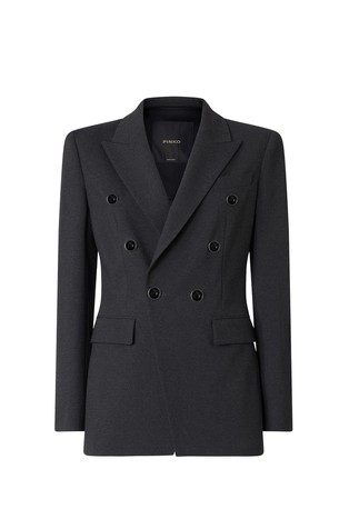 Slim fit sako s dvorednim kopčanjem