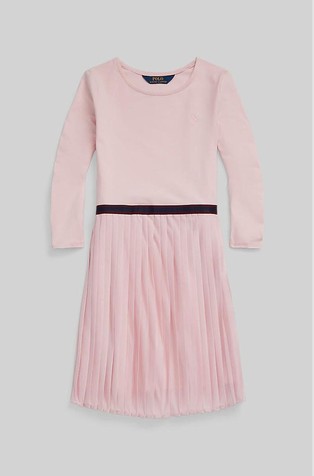 Haljina od elastičnog jerseya s plisiranom suknjom