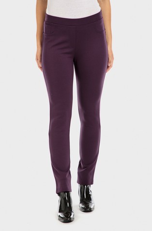 Slim fit ponte di roma trousers