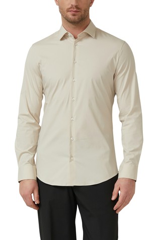 Slim fit stretch cotton shirt