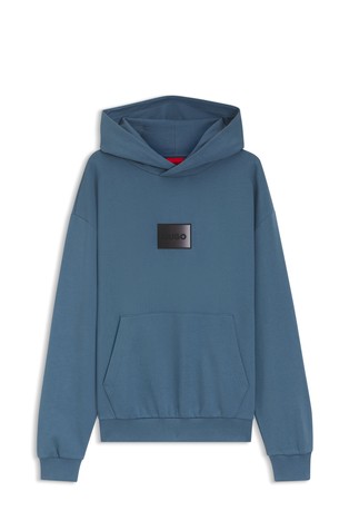 Pamučni pulover s kapuljačom i prelijevajućim logotipom