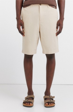 Relaxed fit bermude od pamuka i lana