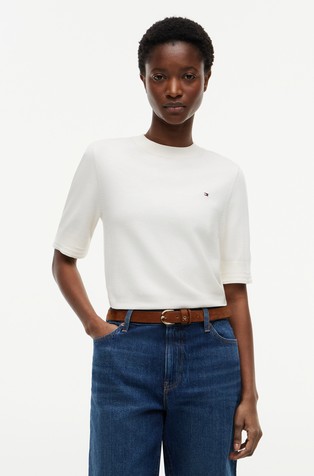 Cotton Knit Jersey Short Sleeve T-shirt