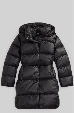 Duga jakna punjena paperjem s kapuljačom