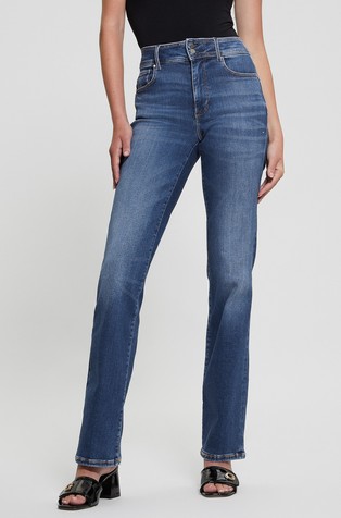 Shape-up straight denim pant