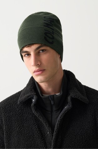 Logo pletena kapa od mješavine vune