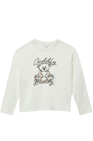 Oversized majica dugih rukava i otiskom