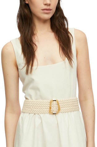 Elastic belt in braided look