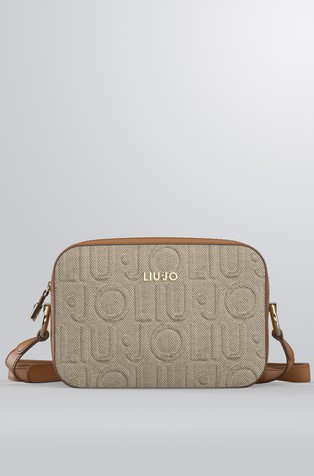 Medium jute crossbody bag