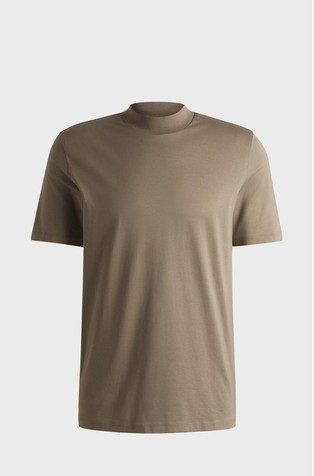 Slim fit pamučna majica kratkih rukava