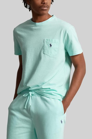 Classic fit majica kratkih rukava od pamuka i lana