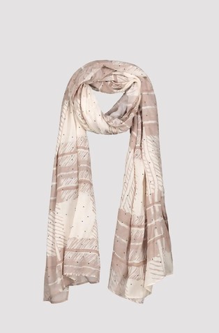 Kariran šal s ukrasnim kamenčićima