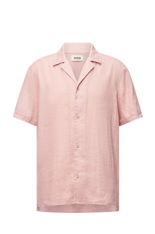 Košulja kratkih rukava od mješavine lana i pamuka