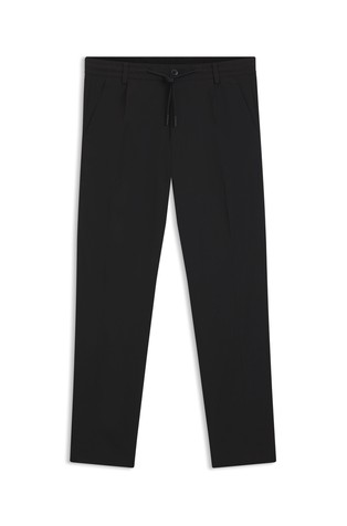 Modern-fit trousers in performance-stretch ottoman fabric