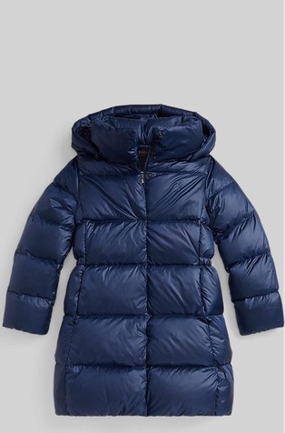 Duga jakna punjena paperjem s kapuljačom