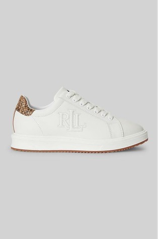 Ainsley Leather Sneaker with Contrast Insert