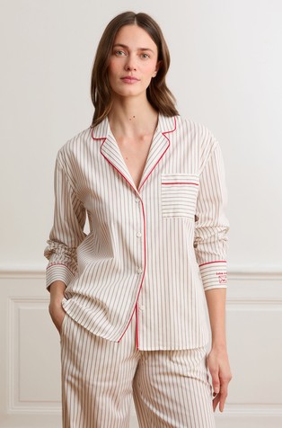 Beguin gornji dio pidžame s prugastim uzorkom