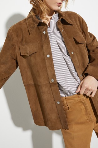 Suede overshirt