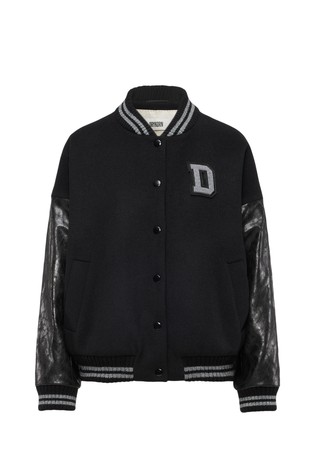 Bomber jakna s rukavima od umjetne kože