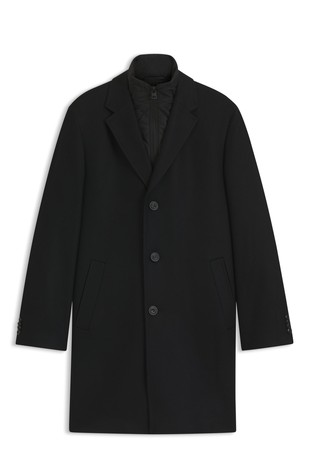 Kaput od mješavine vune s prošivenim unutarnjim umetkom