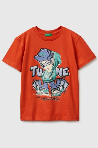 Organic cotton printed T-shirt