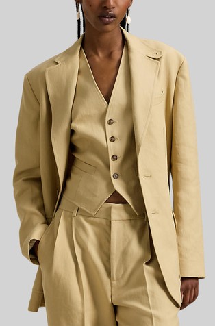 Relaxed fit sako s jednorednim kopčanjem