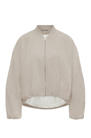 Oversized fit baršunasta bomber jakna