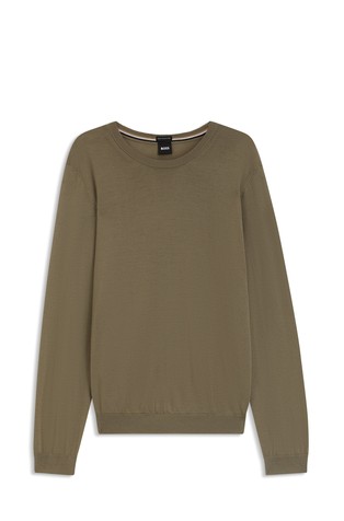 Slim fit pleten pulover od djevičanske vune