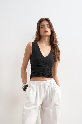 TSMY majica bez rukava od rastezljivog pamuka