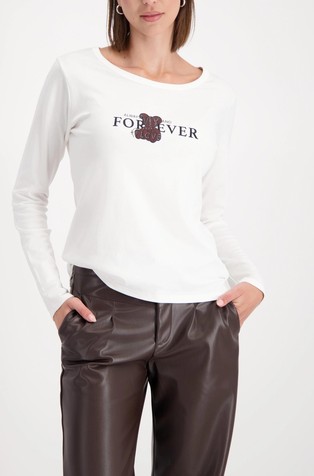 Pamučna majica dugih rukava s otiskom